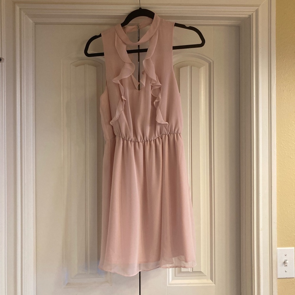 BCBGeneration light pink mini dress